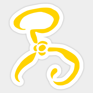 Yellow Sign Sticker